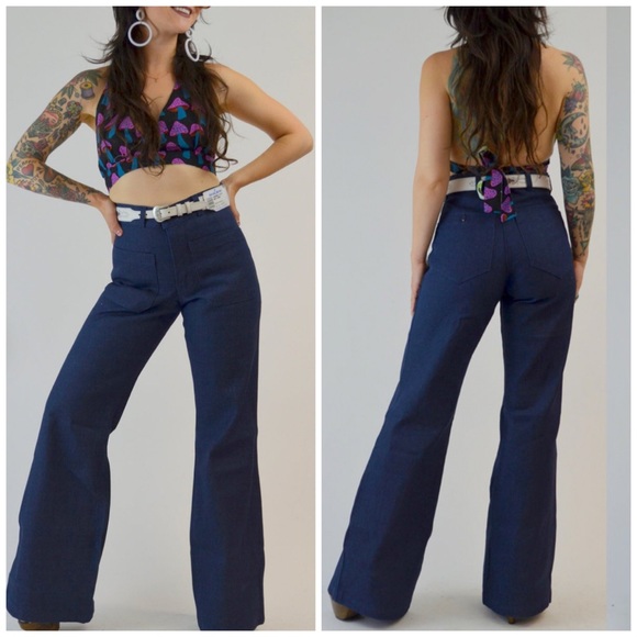 Vintage Denim - 1970’s Seafarer High-Waisted Bellbottom Jeans